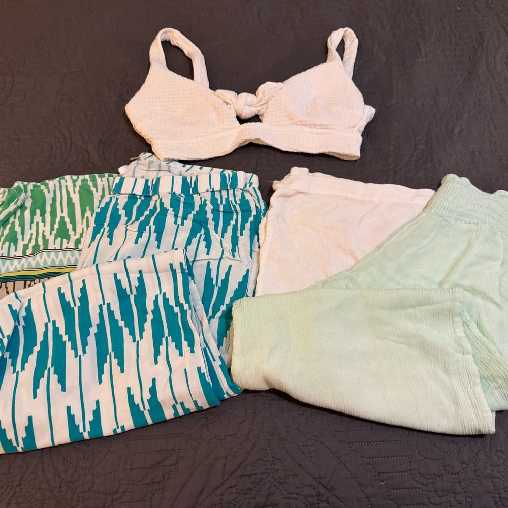 Beach/Pool Cover-up Pants & Bikini Top